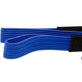 Platte spanband 80cm blauw PP dubbele haak