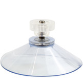 Zuignap doorzichtig rvs schroefdraad en moer 8 stuks