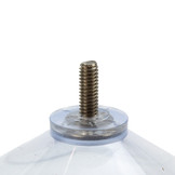 Zuignap doorzichtig rvs schroefdraad en moer 8 stuks