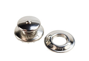 Loxx rvs doekdeel kop 316 drukknoop