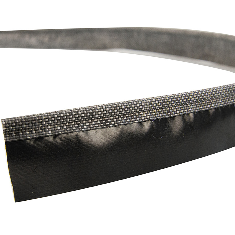 Caravanpees 7mm grijs enkele vlag kederband