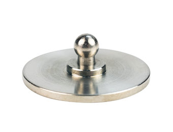 Loxx rvs Onderplaat rond zonder gat lijmbaar 316