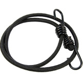 Snelbinder 100cm zwart pe 8mm koord met 2 spinhaken