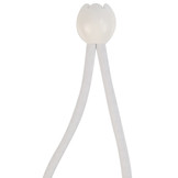 Spanner met bal 18cm elastiek wit