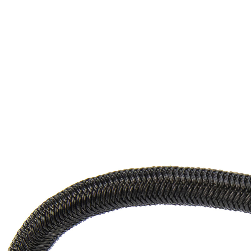 Spanner met rvs haak 13cm elastiek zwart spinhaak