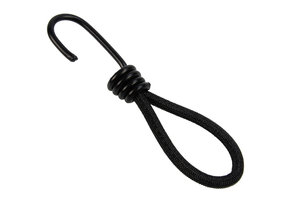 Spanner met haak 13cm elastiek zwart 10 stuks