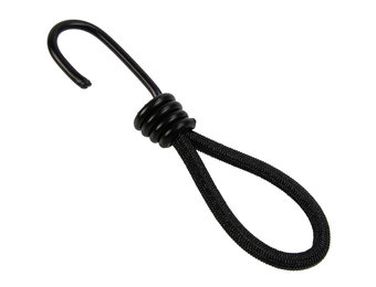 Spanner met haak 13cm elastiek zwart