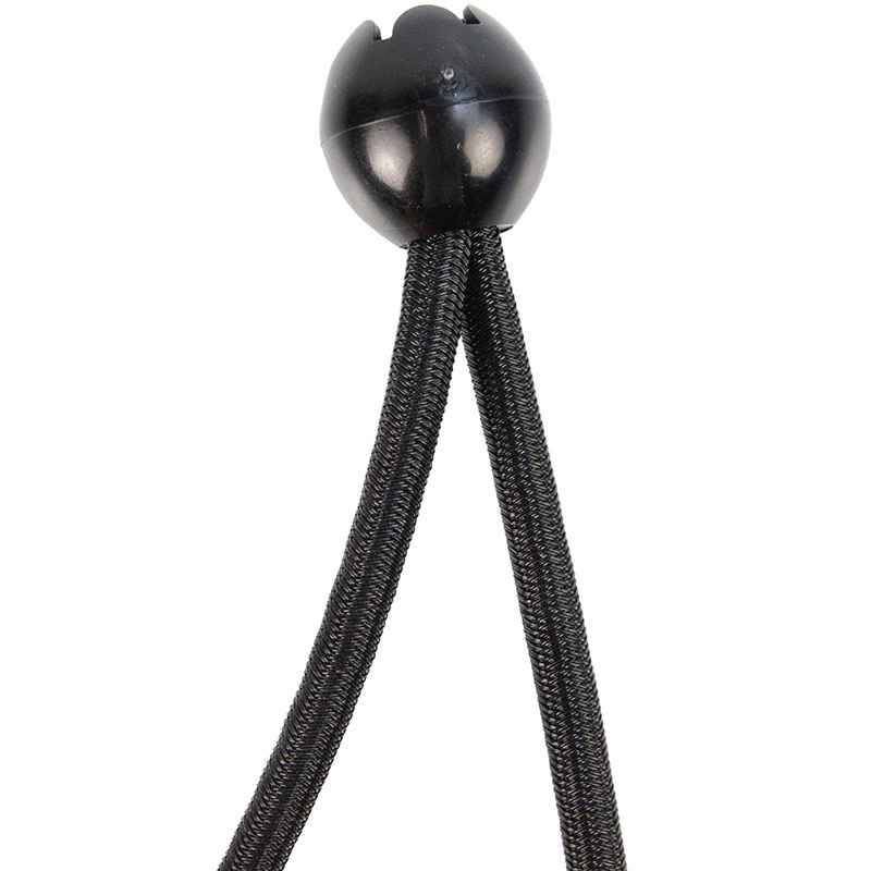 Spanner met bal 18cm elastiek zwart 10 stuks