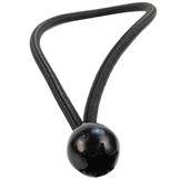 Spanner met bal 18cm elastiek zwart 10 stuks