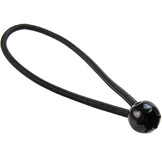 Spanner met bal 18cm elastiek zwart 10 stuks