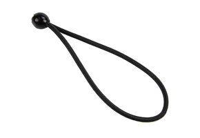 Spanner met bal 25cm elastiek zwart 10 stuks