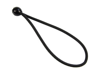 Spanner met bal 25cm elastiek zwart