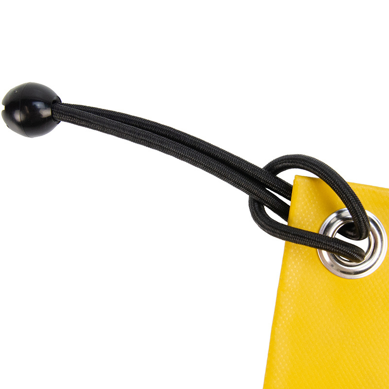 Spanner met bal 25cm elastiek zwart 10 stuks