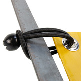 Spanner met bal 25cm elastiek zwart 10 stuks