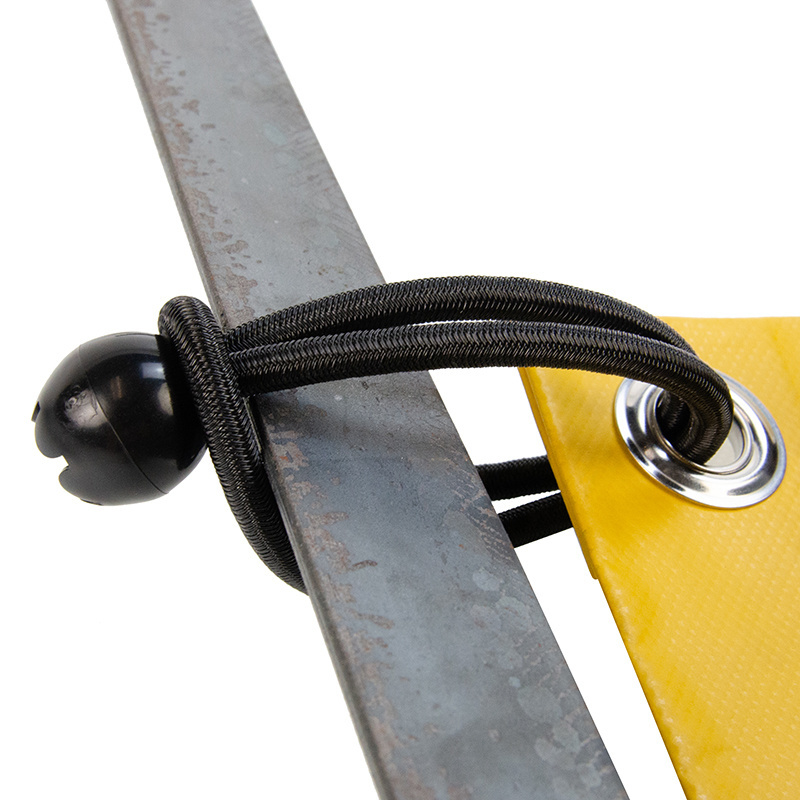 Spanner met bal 25cm elastiek zwart 10 stuks