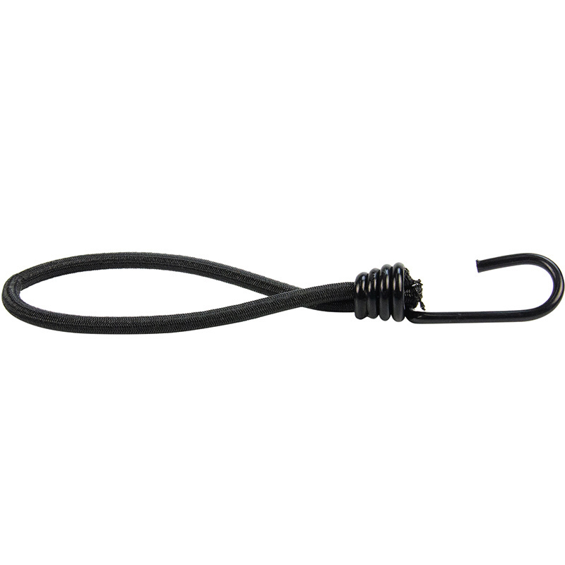 Spanner met haak 18cm elastiek zwart spinhaak 10 stuks