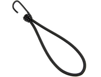 Spanner met haak 20cm elastiek zwart