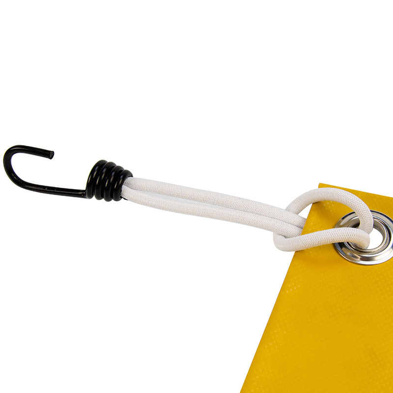 Spanner met rvs haak 18cm elastiek wit spinhaak