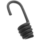 Spinhaak 8mm zwart spiraalhaak 10 stuks