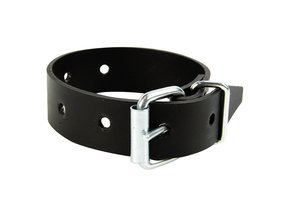 Pvc riem met gesp 25cm zwart