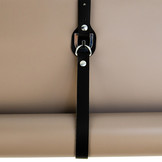 Pvc oprolriem met d-ring verzinkt 50cm zwart