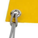 Spanelastiek tentelastiek 80mm grijs plat ringen