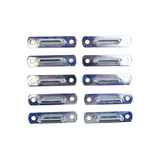 Oogplaat 25mm brede x 20mm hoge doorlaat 10 stuks