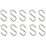 S haak 4x40mm staal verzinkt 10 stuks