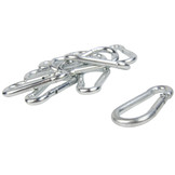 Karabijnhaak 50mm x 5mm staal verzinkt 10 stuks