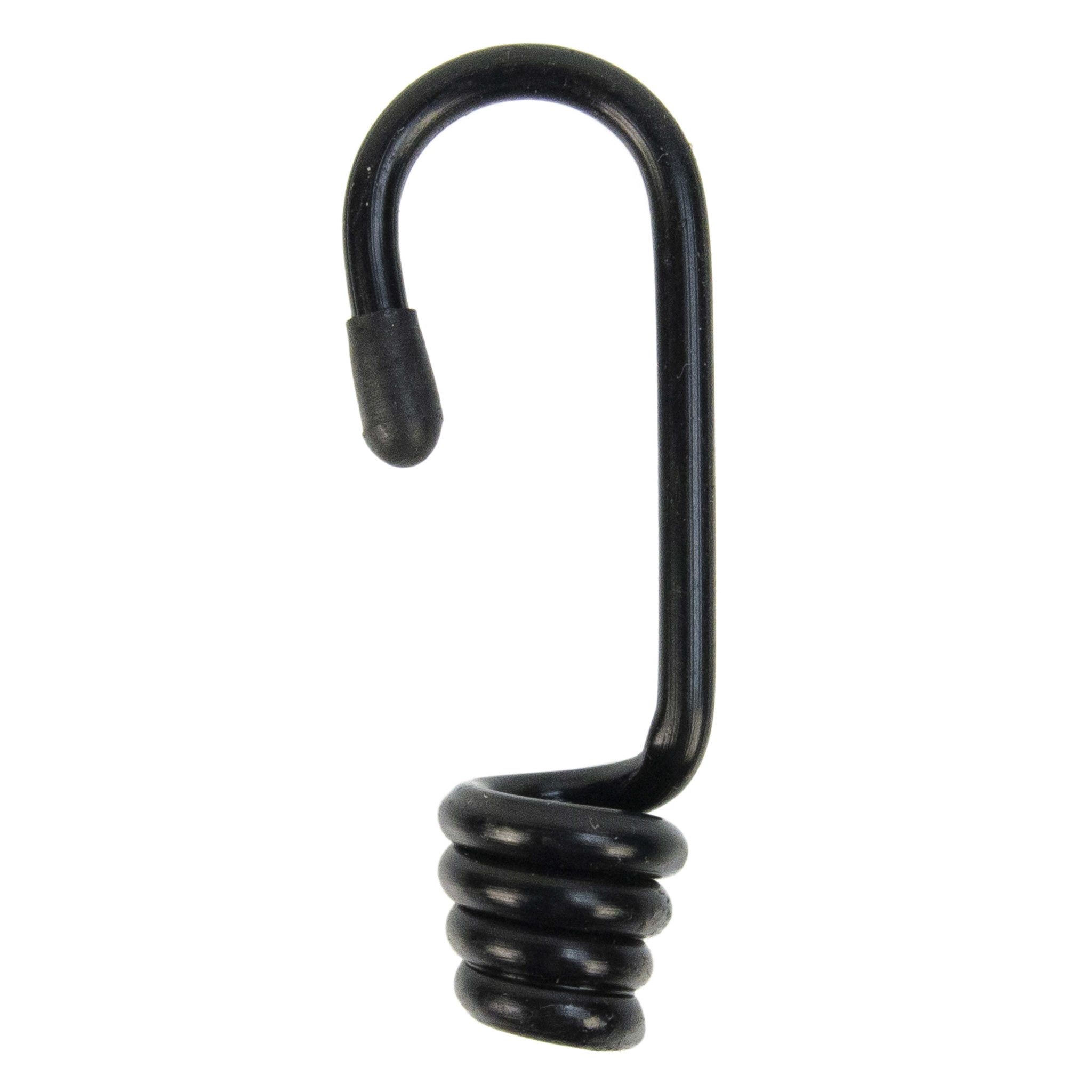 Spinhaak 6mm zwart spiraalhaak 10 stuks