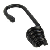 Spinhaak 6mm zwart spiraalhaak 10 stuks