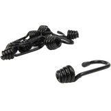 Spinhaak 6mm zwart spiraalhaak 10 stuks