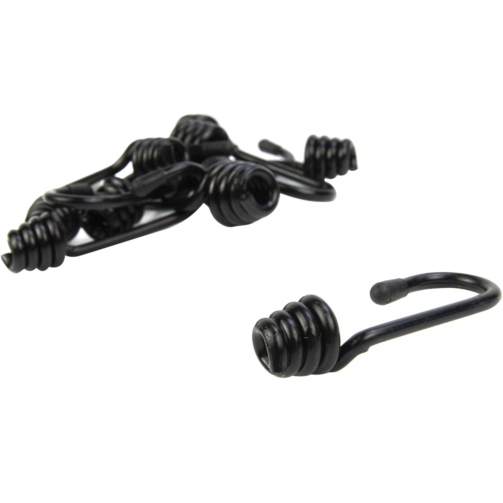 Spinhaak 6mm zwart spiraalhaak 10 stuks
