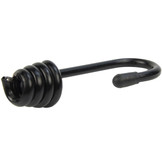 Spinhaak 6mm zwart spiraalhaak 10 stuks