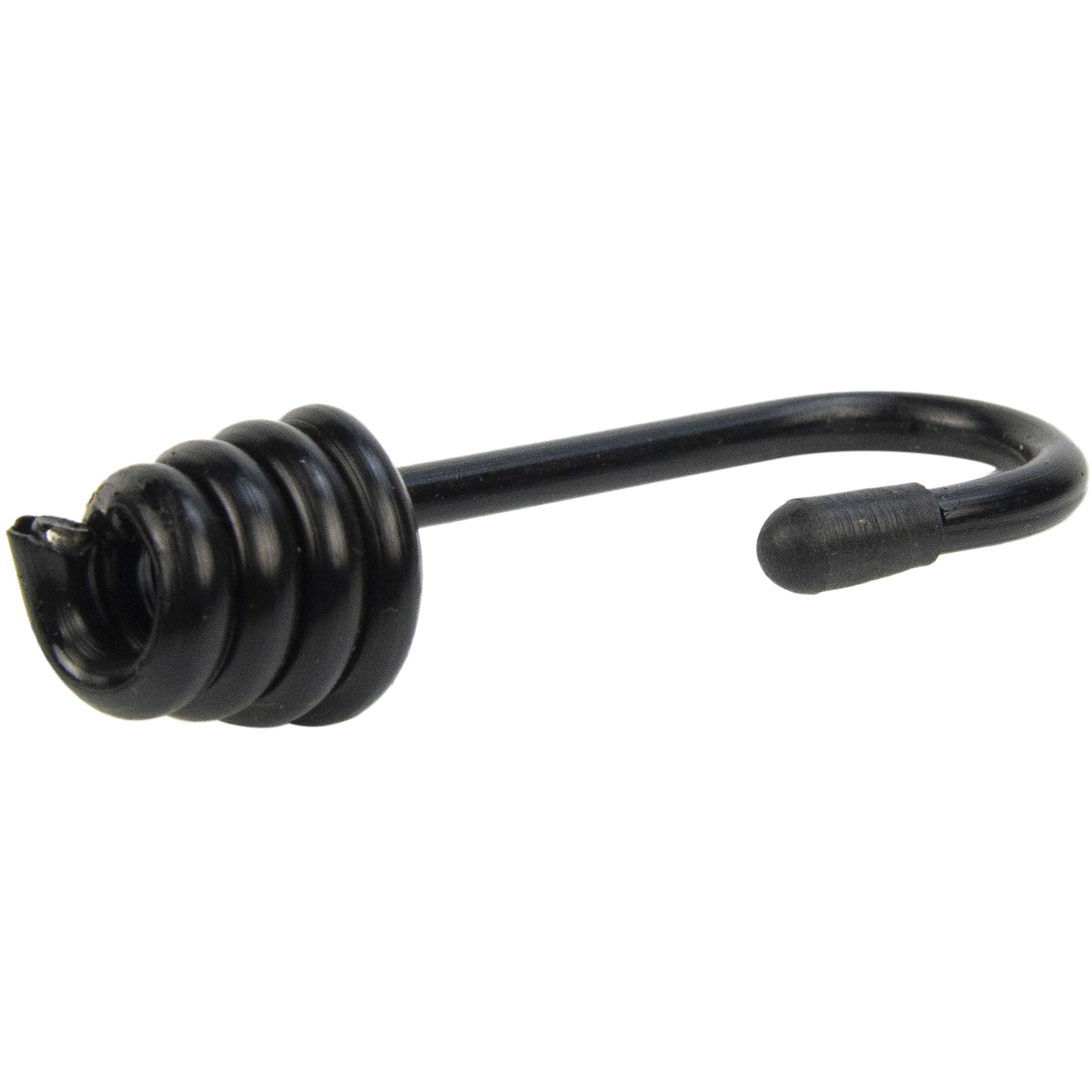 Spinhaak 6mm zwart spiraalhaak 10 stuks