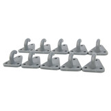 Carrosseriehaak grijs driehoek 10 stuks