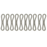 Spanelastiek tentelastiek 80mm grijs plat ringen