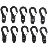 Kunststof musketonhaak 4mm 10 stuks