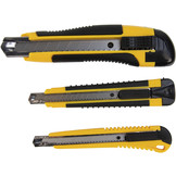 Afbreekmes stanleymes 3 stuks met extra mesjes