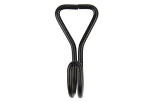 Platte dubbele haak 61mm 10 stuks