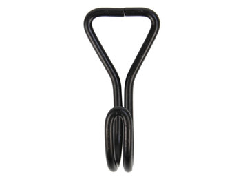 Platte dubbele haak 61mm 10 stuks