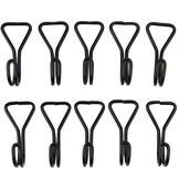 Platte dubbele haak 61mm 10 stuks spinhaak