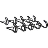 Platte dubbele haak 61mm 10 stuks spinhaak