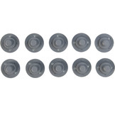 Minax doek op doek ontvanger drukknopen nylon grijs kunststof 10 stuks