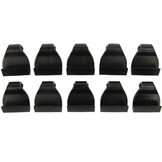 Elastisch koord haak zwart 10 stuks voor 8mm elastisch koord