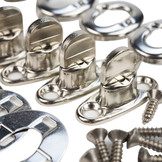 Tourniquet sluiting nickel 10mm set draaisluiting 4 stuks