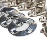 Tourniquet sluiting nickel 10mm set draaisluiting 4 stuks