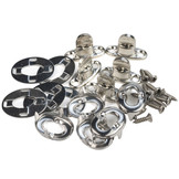 Tourniquet sluiting nickel 6mm set draaisluiting 5 stuks