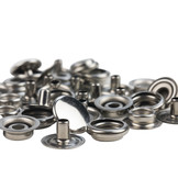 Drukknopen 15mm doek op doek RVS 304