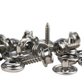 Drukknopen 15mm schroefbaar 10mm RVS 304